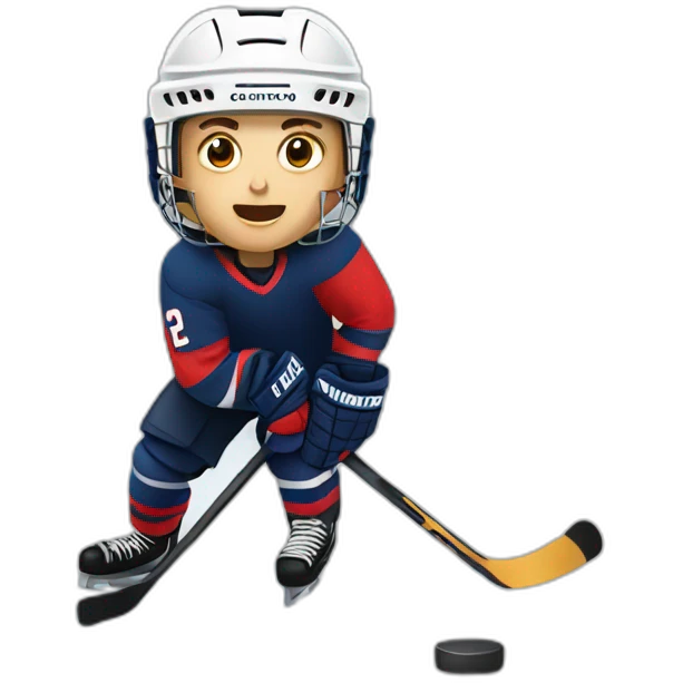 Ice hockey emoji