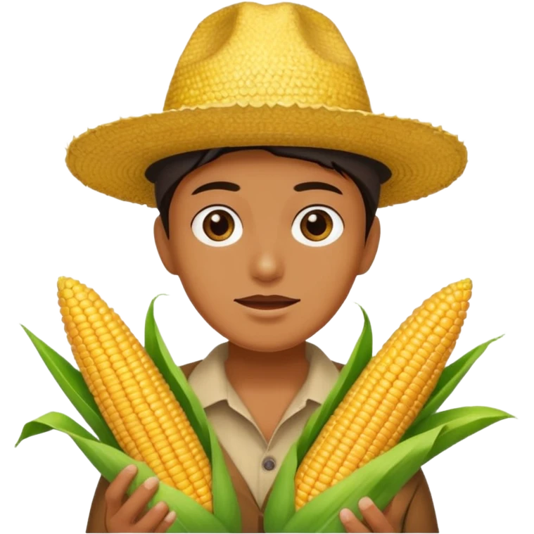 someone taking a corn shit emoji