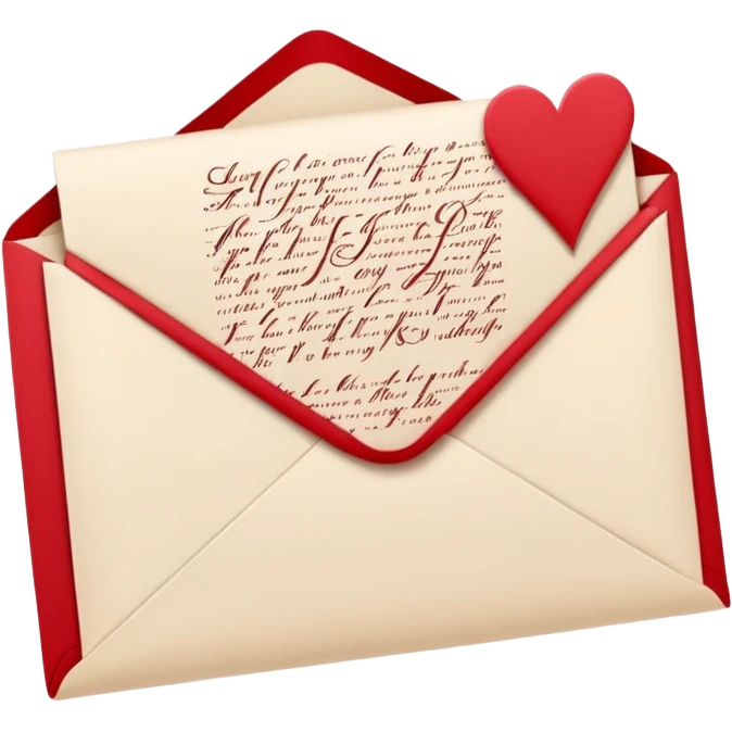 love letter modern emoji