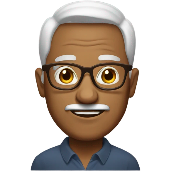 older man brown glasses emoji