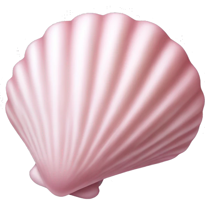 Light pink shell emoji