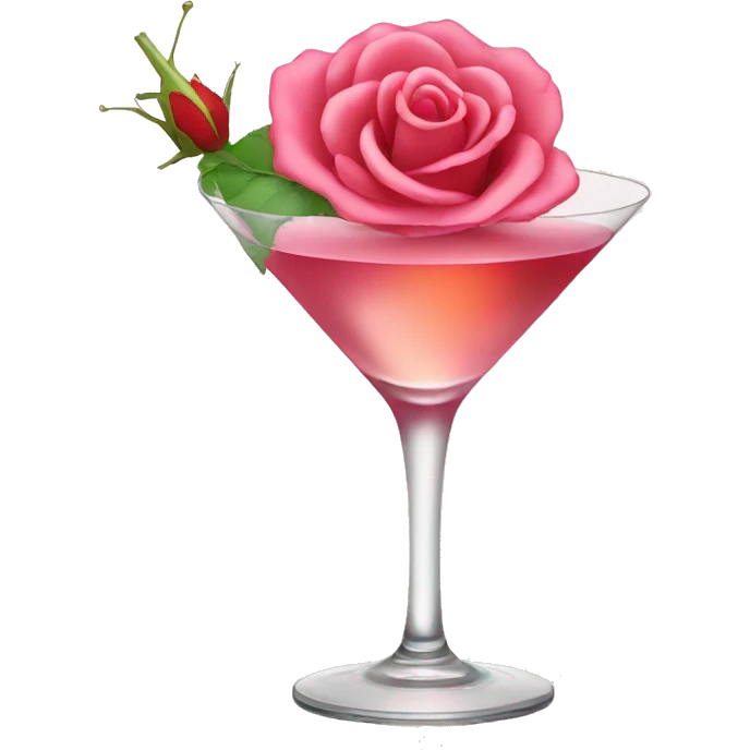 cocktail rose emoji