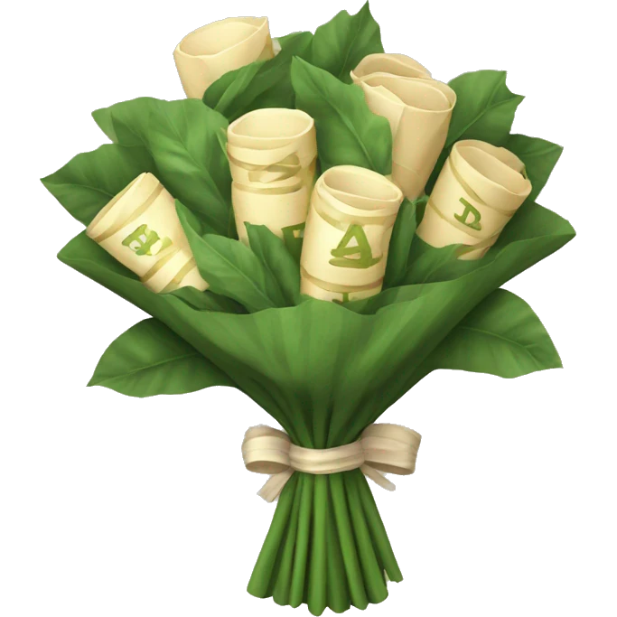 old money bouquet emoji