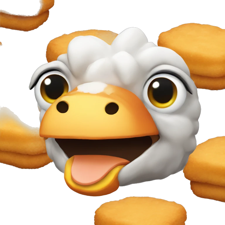 Dino chicken nugget emoji