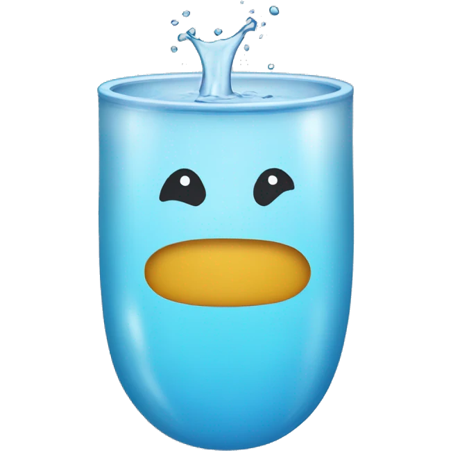 Vaso de agua emoji