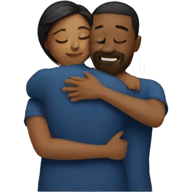 Couple hugging  emoji