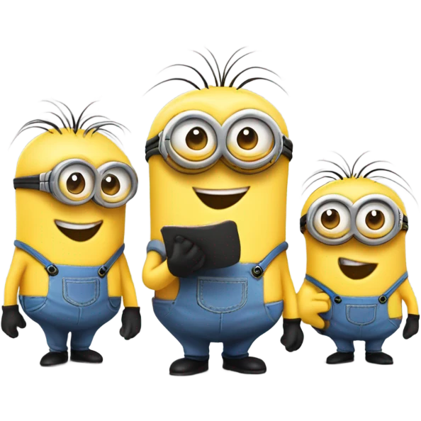 3 laughing minion emoji