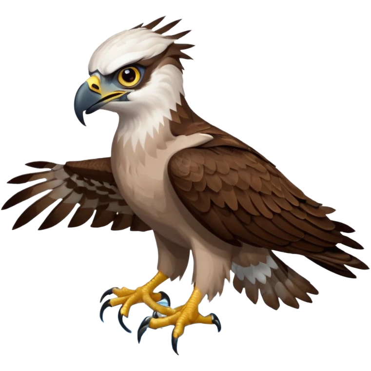 Osprey with fish emoji