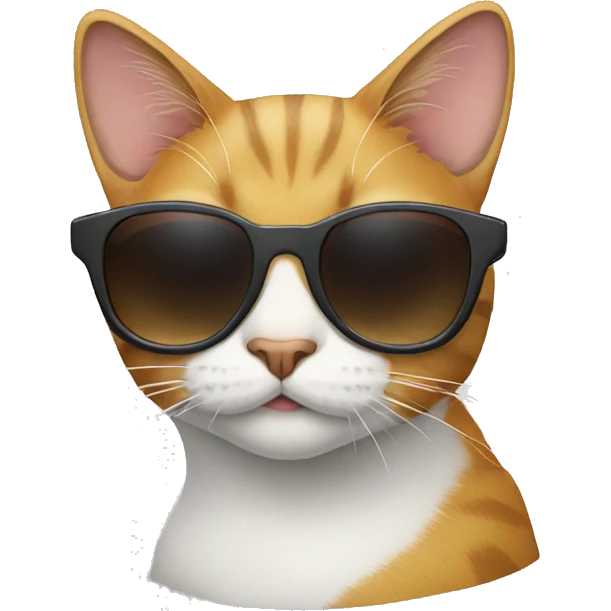 Cat with sunglasses emoji