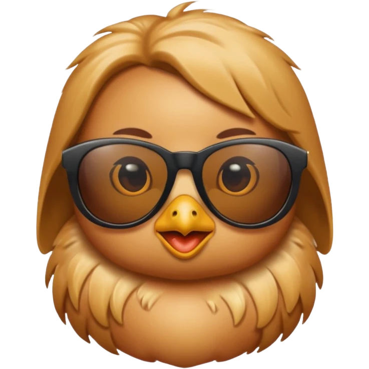 A chick wearing sunglasses emoji