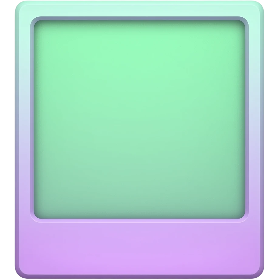 green purple  Polaroid photos strip vertical soft paster colour emoji