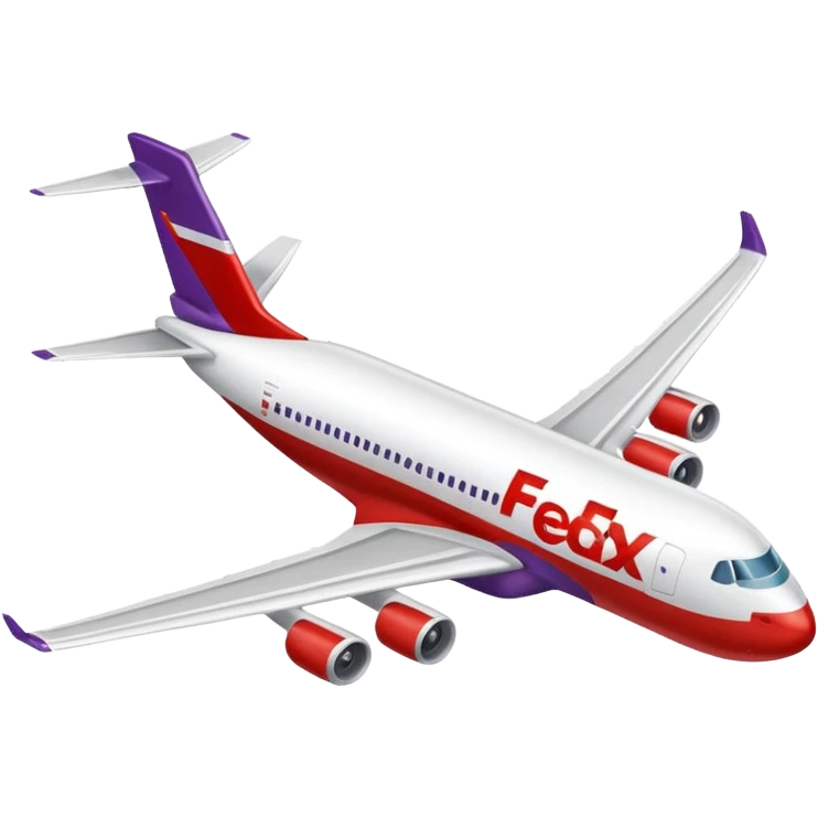 FedEx airplane emoji