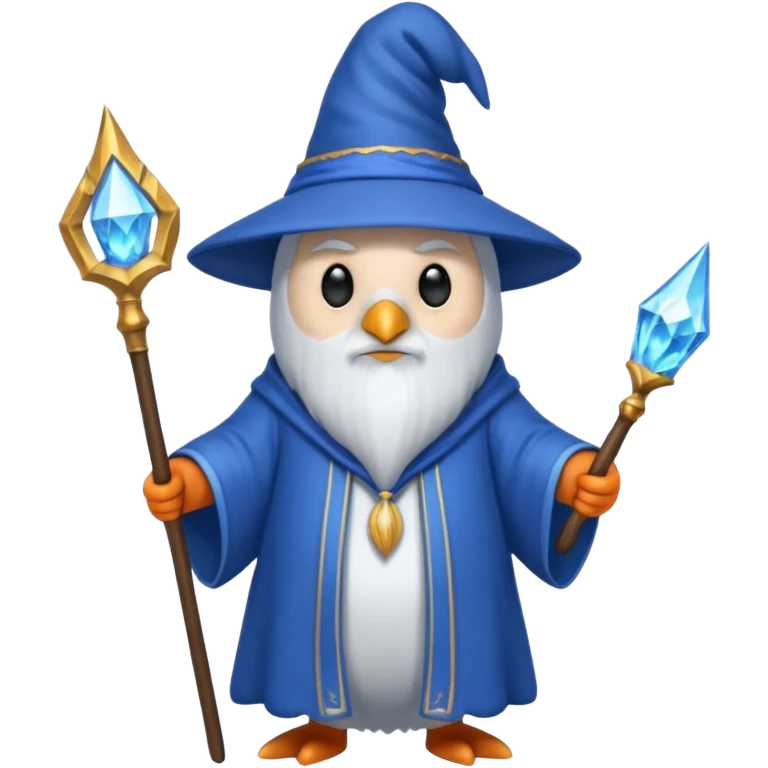 Penguin Wizard emoji