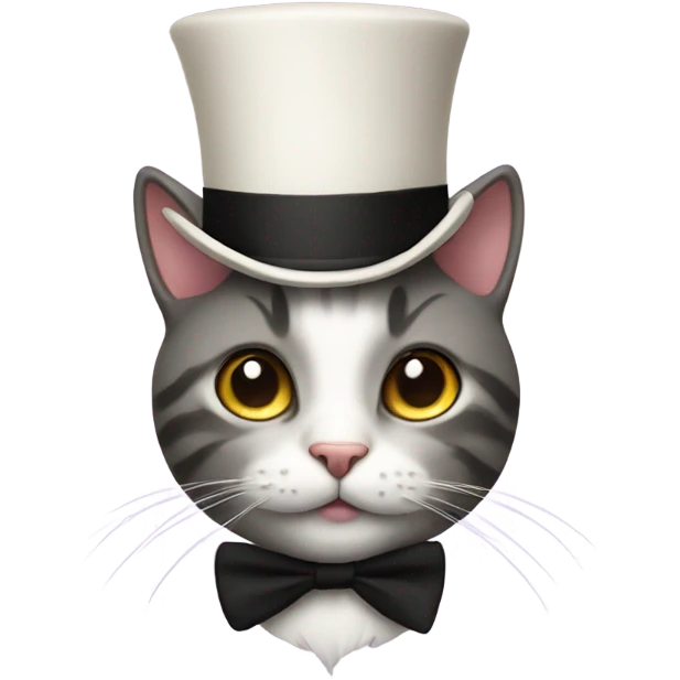 cat with a top hat emoji
