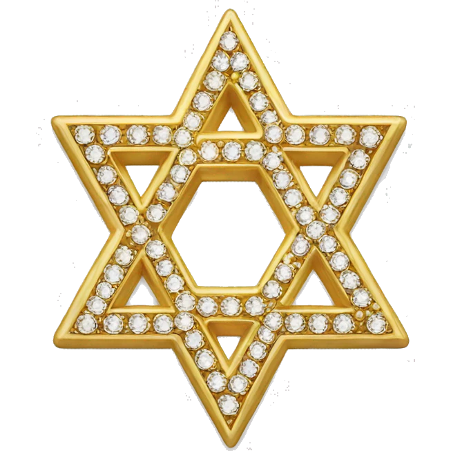 Rhinestone star of David emoji