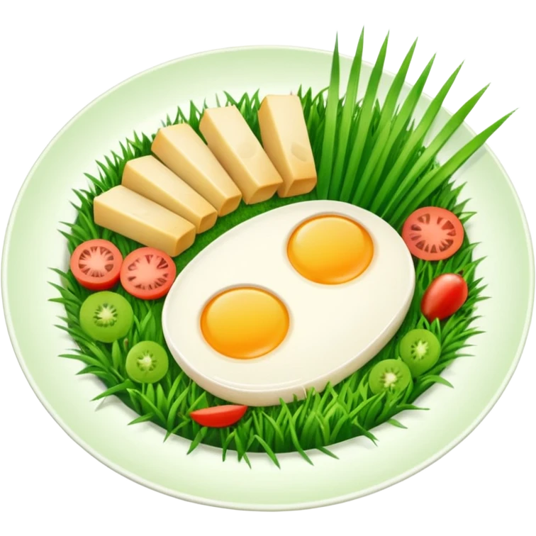 food and grass emoji