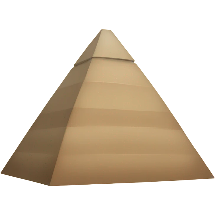 Pyramid with legs and arms emoji
