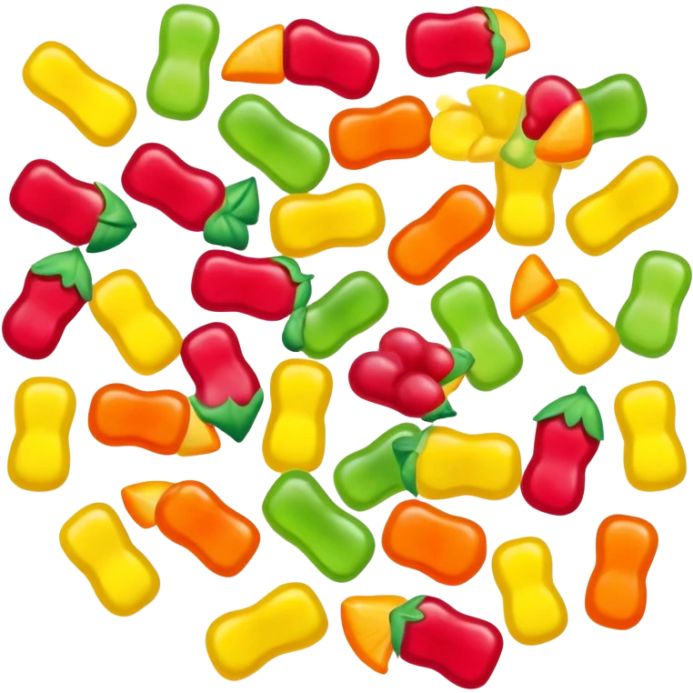 generate an emoji-style image of gushers gummy emoji