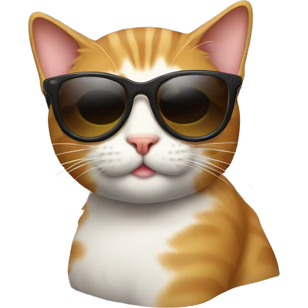 Cat with sunglasses emoji
