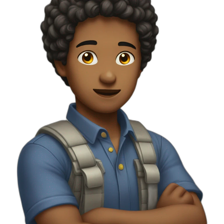 garçon timide emoji