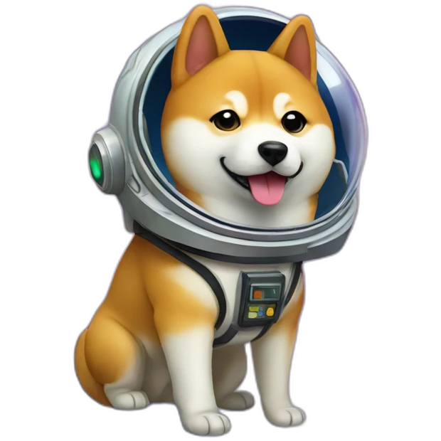 shiba inu in space emoji