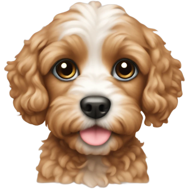 small cavapoo puppy emoji