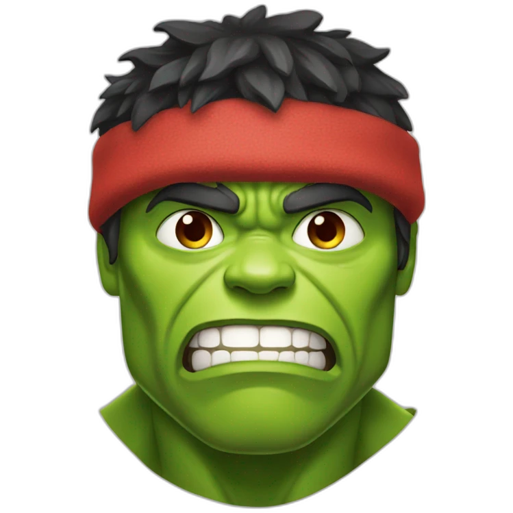 hulk wears red christmas hood emoji