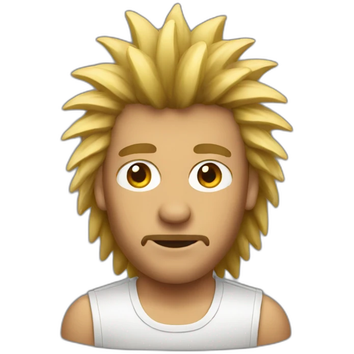 Man with spiked mullet emoji