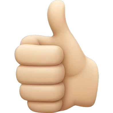 thumbs up hand emoji