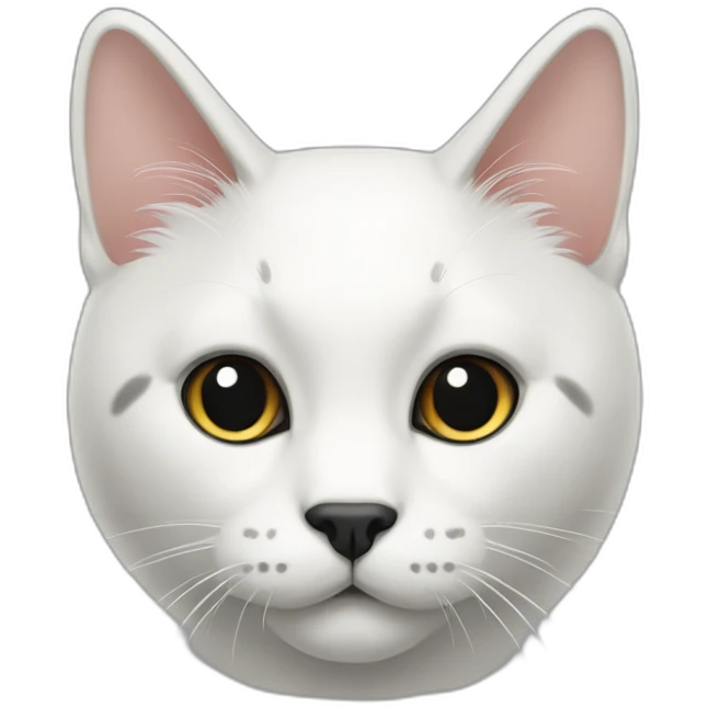 hachiware-cat-black-white-with-black-nose emoji