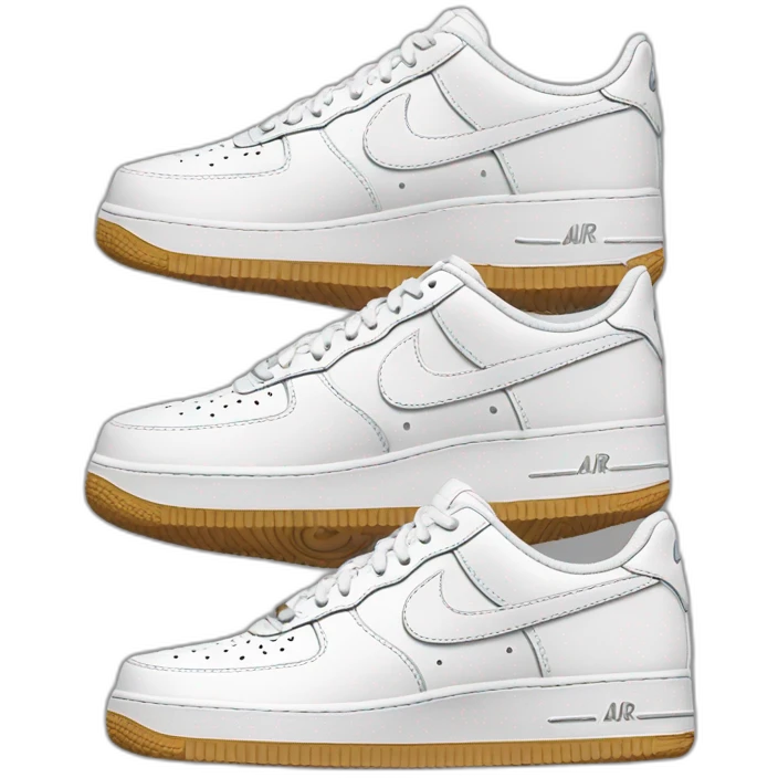 Paire de air force 1 Nike  emoji
