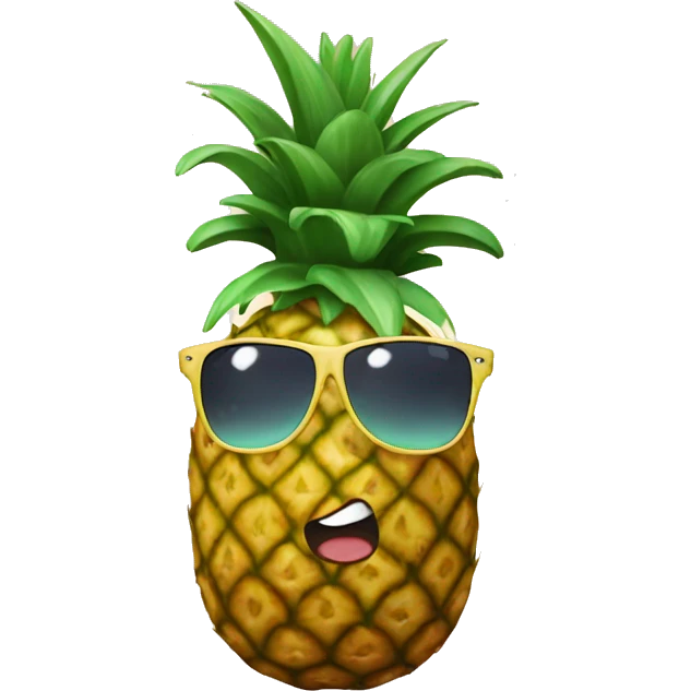 pineapple wearing bikini  emoji