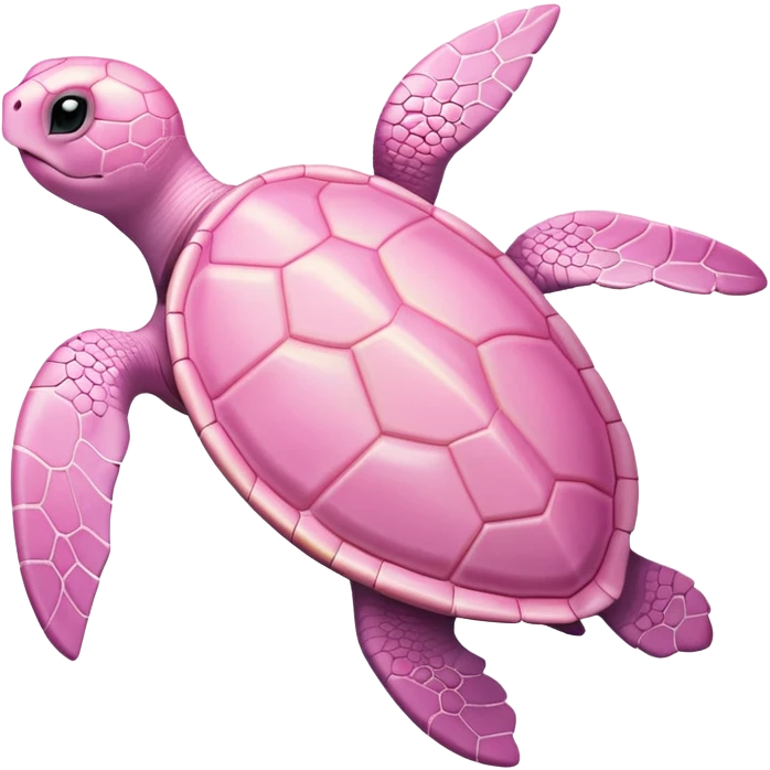 light pink turtle swimming emoji