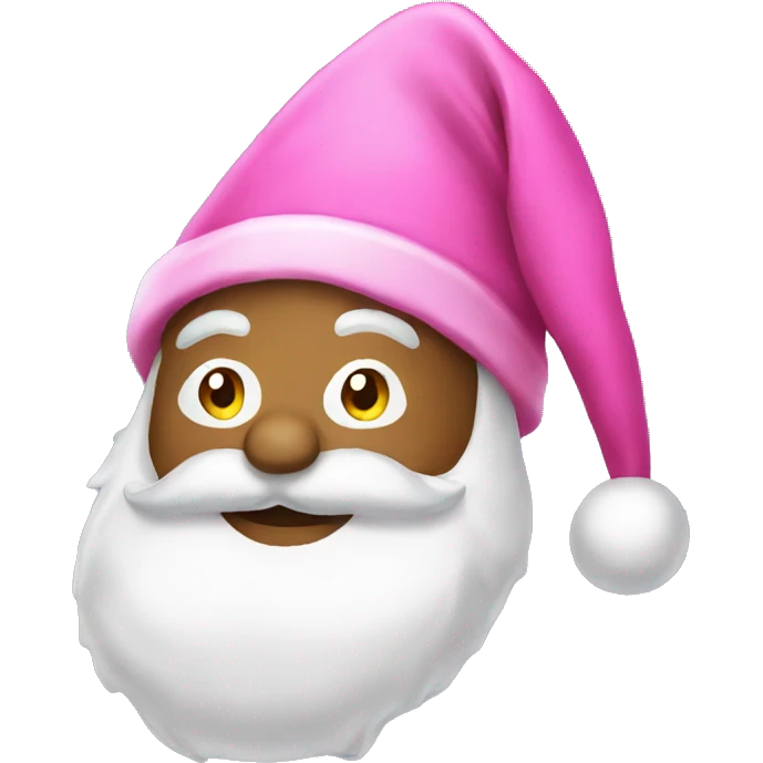 Pink Santa hat emoji