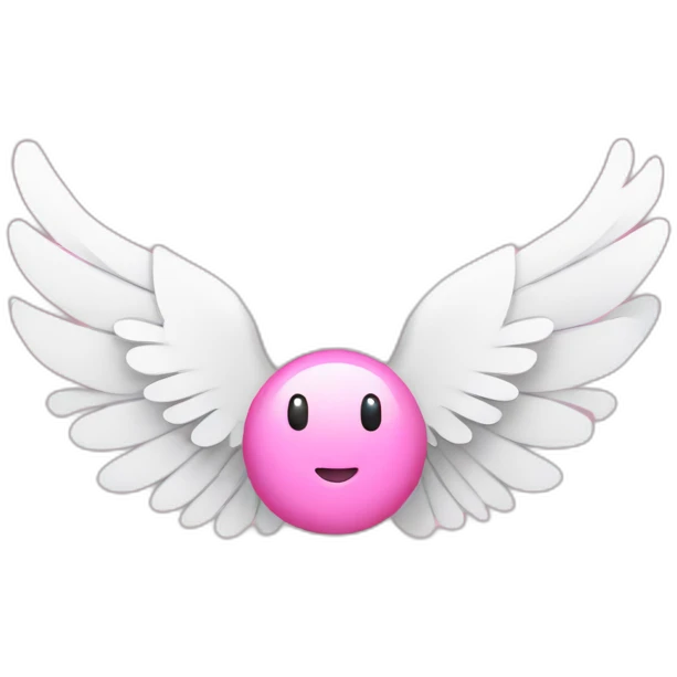 pink money bill with white wings emoji