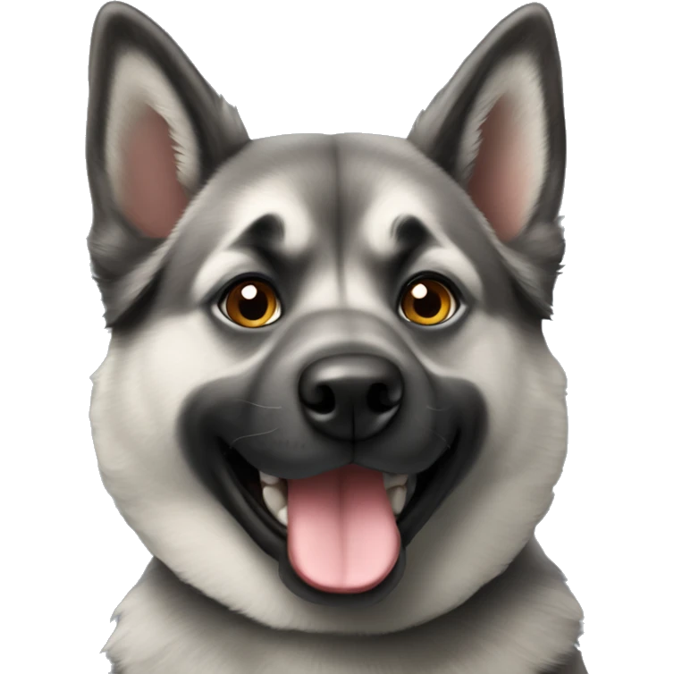 norwegian elkhound dog emoji