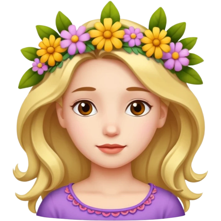 GIRL WITH FLOWERS emoji