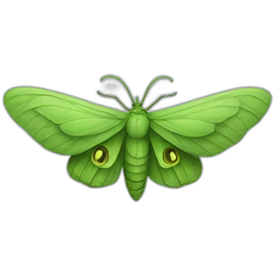 green moth emoji