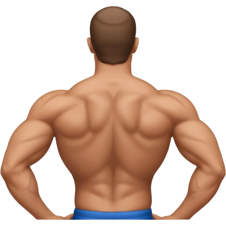 Man with back arched emoji
