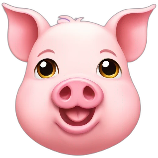 Cute pig emoji
