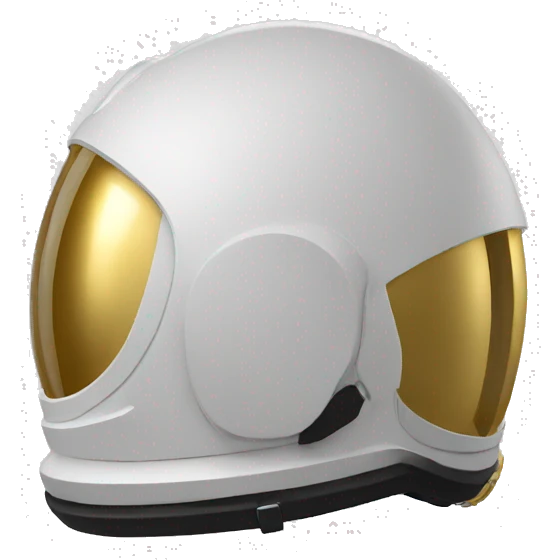 astronaut helmet only with gold visor emoji
