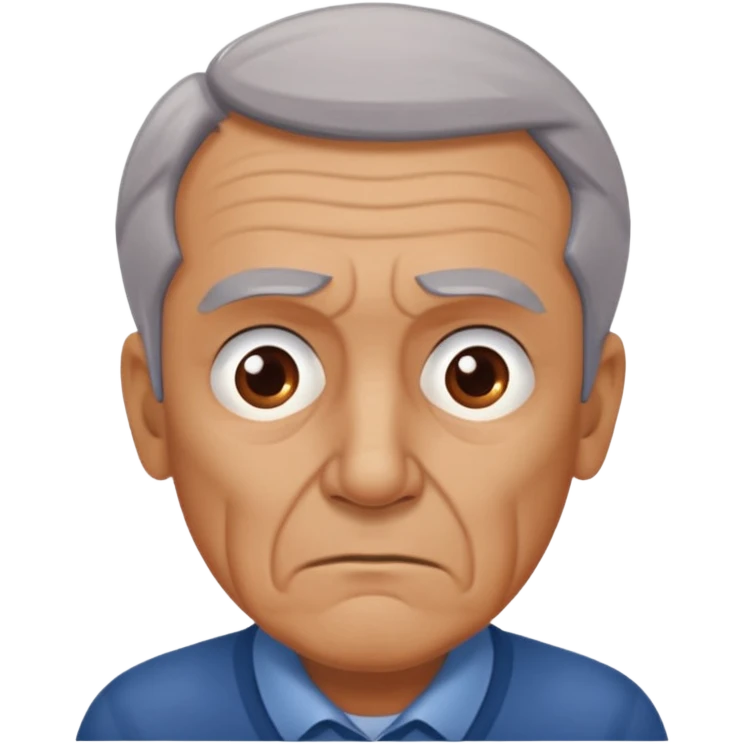 abuelo de pueblo serio y desconfiado. estilopaco martinez soria emoji