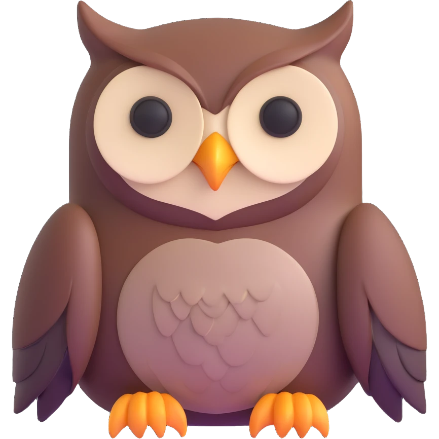sleepy owl emoji