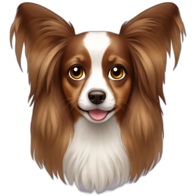 papillon dog girl emoji
