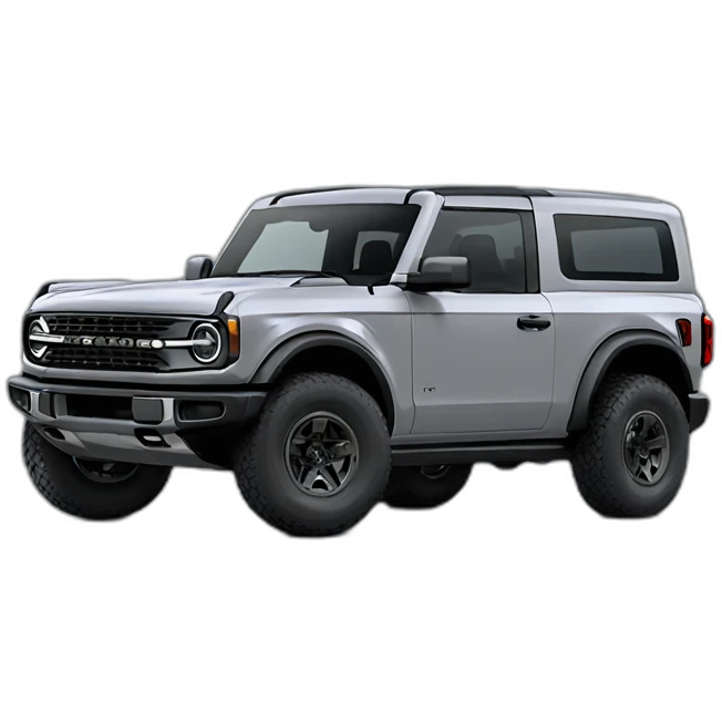 Grey 2022 4 door ford bronco emoji