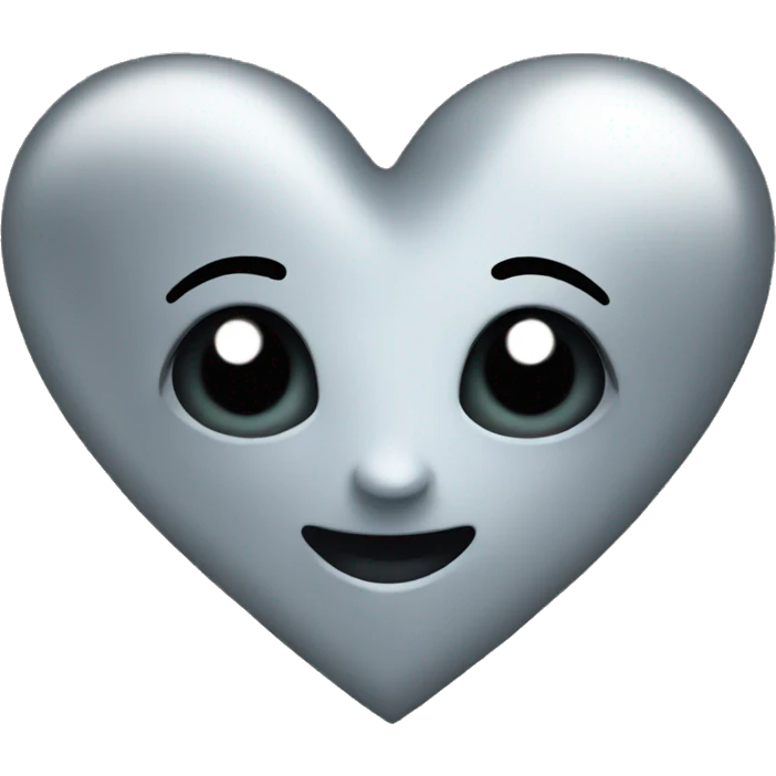 Silver heart emoji