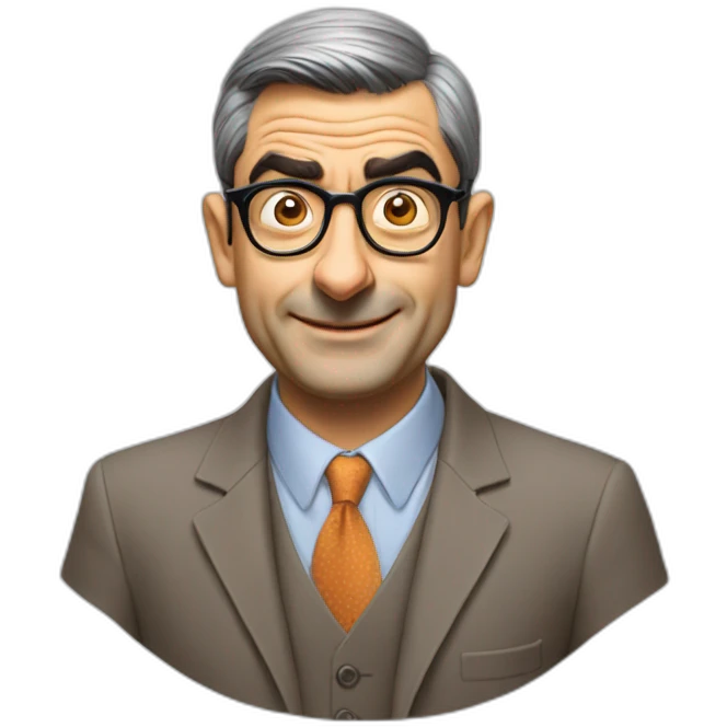 Mister Bean innovation consultant wearing glasses emoji