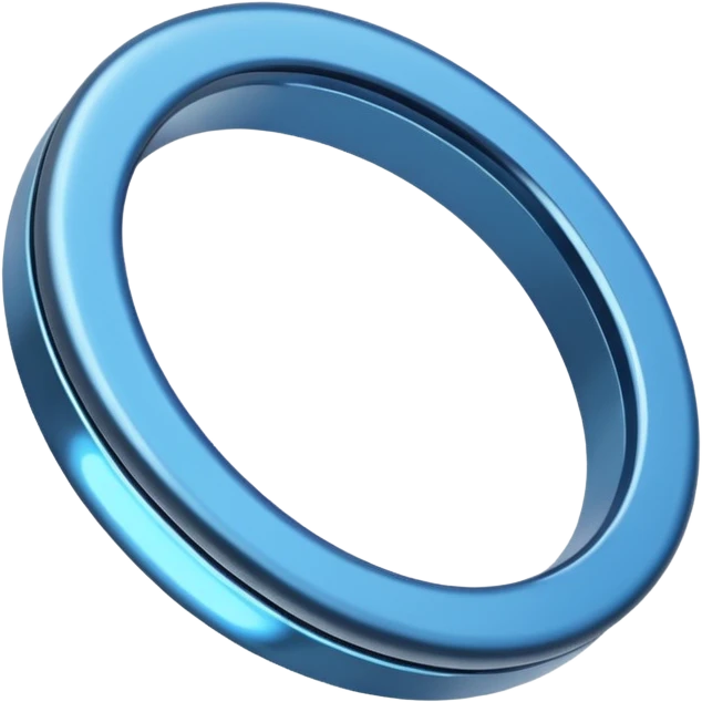 metalic blue ring emoji