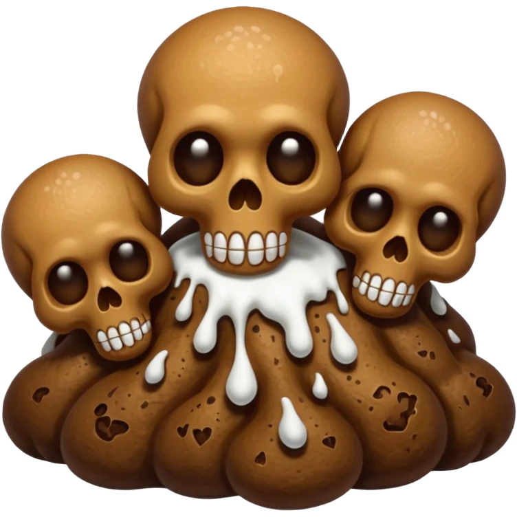 ((poop emoji))with  3 skulls emoji