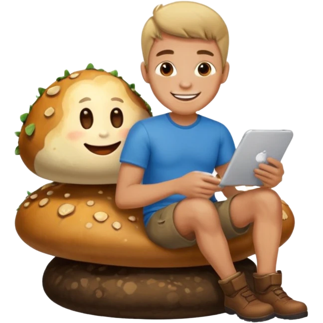 men sit in his lap have a fungus emoji